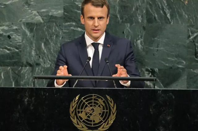 french president emmanuel macron addresses the 72nd united nations general assembly at un headquarters in new york photo reuters french president emmanuel macron addresses the 72nd united nations general assembly at un headquarters in new york photo reuters