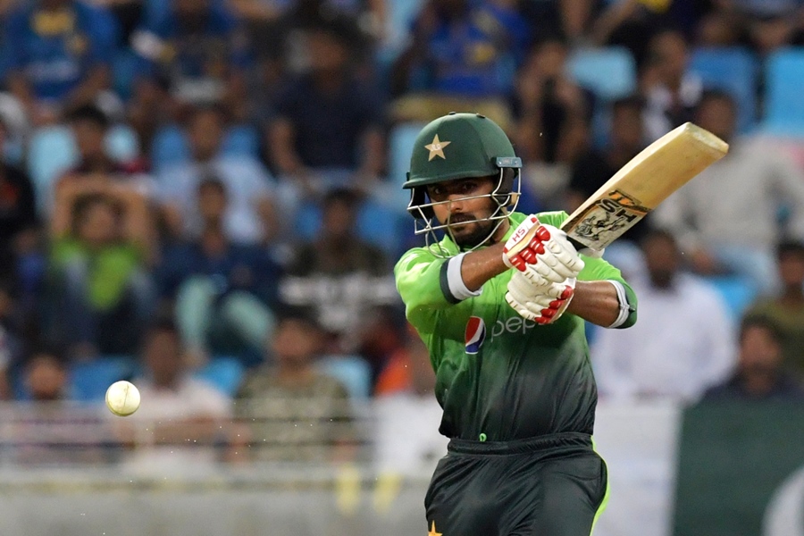 pakistan 039 s babar azam bats during the first one day international odi cricket match between sri lanka and pakistan at dubai international stadium in dubai on october 13 2017 photo afp