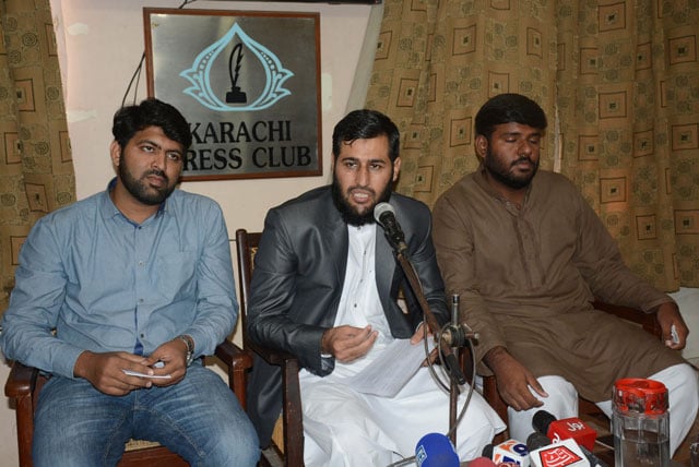 ijt student leaders addressing the media on november 30 2016 photo mohammad azeem express