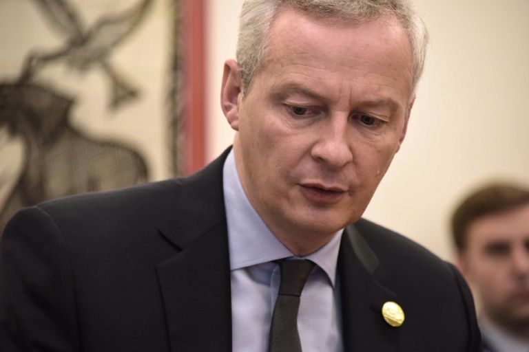 french finance minister bruno le maire said the us understands quot the need for the fair taxation of digital giants quot photo afp