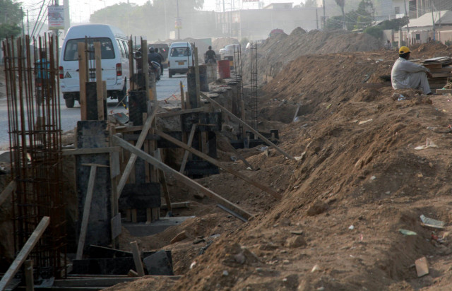 work on the project has been progressing at a very slow pace photo athar khan express work on the project has been progressing at a very slow pace photo athar khan express
