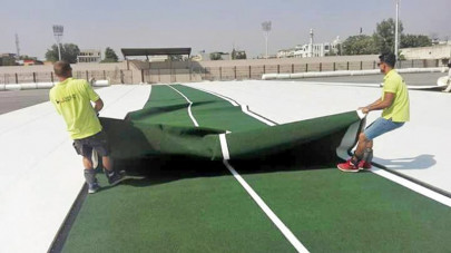 revival new turf for pindi hockey stadium
