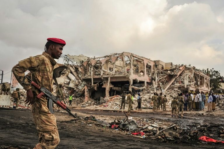 saturday 039 s blast in somalia 039 s capital the worst attack in the country to date has killed at least 137 people and wounded 300 photo afp