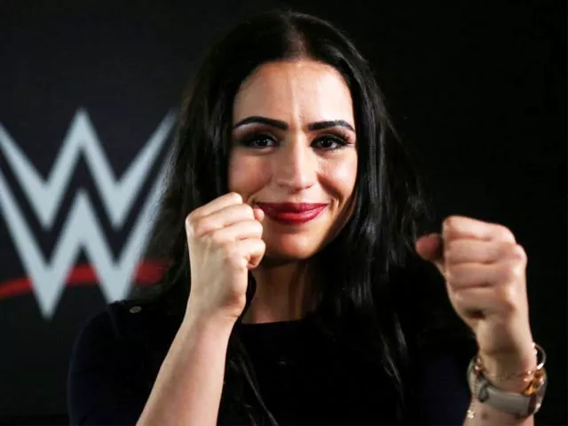 shadia bseiso who was signed by world wrestling entertainment inc as its first female performer from the arab world gestures during an interview with reuters in dubai uae october 15 2017 reuters satish kumar shadia bseiso who was signed by world wrestling entertainment inc as its first female performer from the arab world gestures during an interview with reuters in dubai uae october 15 2017 reuters satish kumar