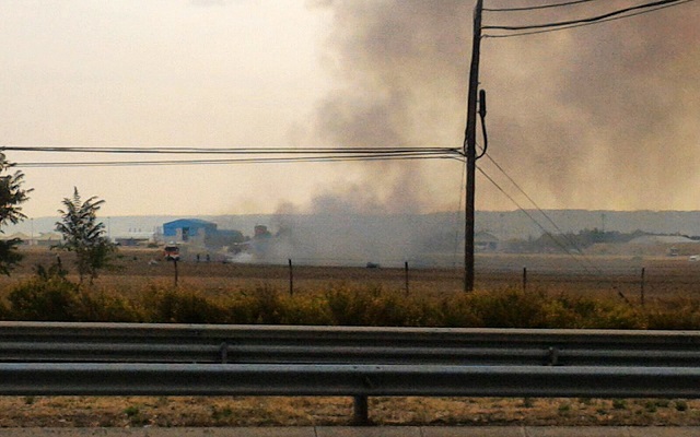 smoke rises from a site where an f18 hornet crashed near the air base in torrejon de ardoz madrid spain photo efe