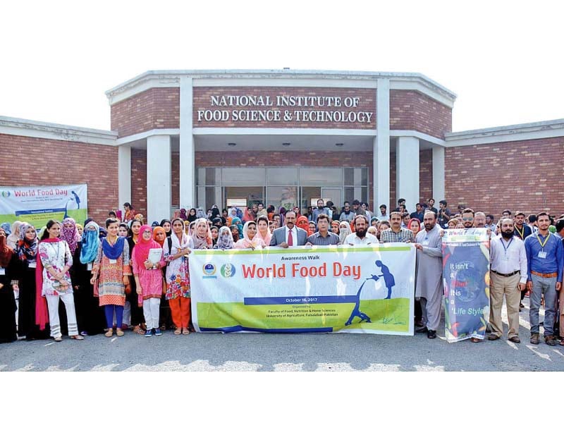 participants held a rally on world food day photo app