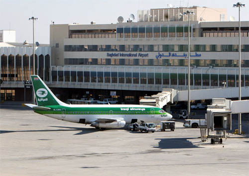 baghdad airport hit by second fire in three days