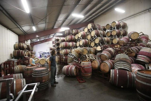 a man surveys fallen wine barrels after a 6 0 earthquake in napa california on august 24 2014 photo reuters a man surveys fallen wine barrels after a 6 0 earthquake in napa california on august 24 2014 photo reuters