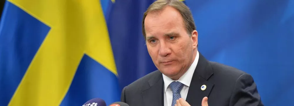 swedish pm stefan lofven in a press conference in stockholm photo afp swedish pm stefan lofven in a press conference in stockholm photo afp
