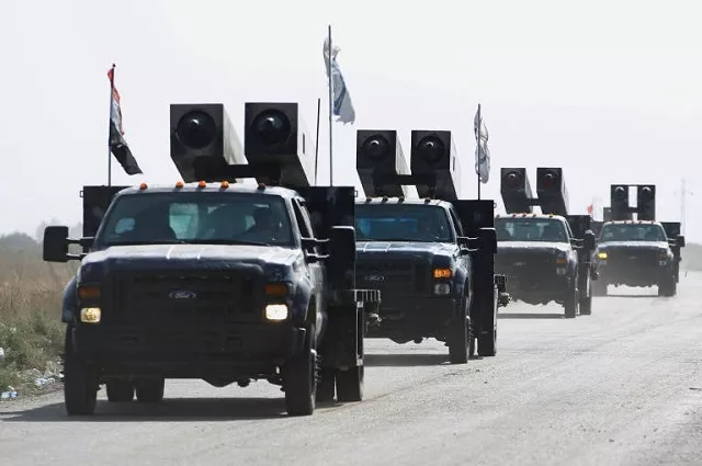 iraqi forces drive towards kurdish peshmerga positions on the southern outskirts of kirkuk city on october 14 2017 photo afp iraqi forces drive towards kurdish peshmerga positions on the southern outskirts of kirkuk city on october 14 2017 photo afp