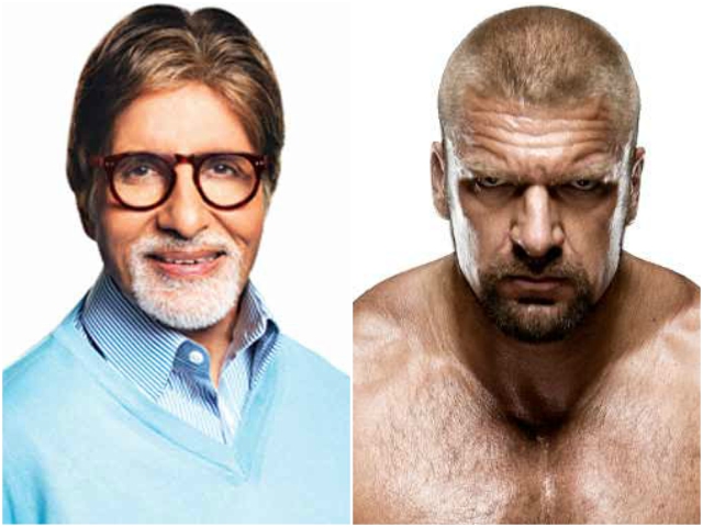 wwe star triple h stuns by mimicing amitabh bachchan s shahenshah dialogue