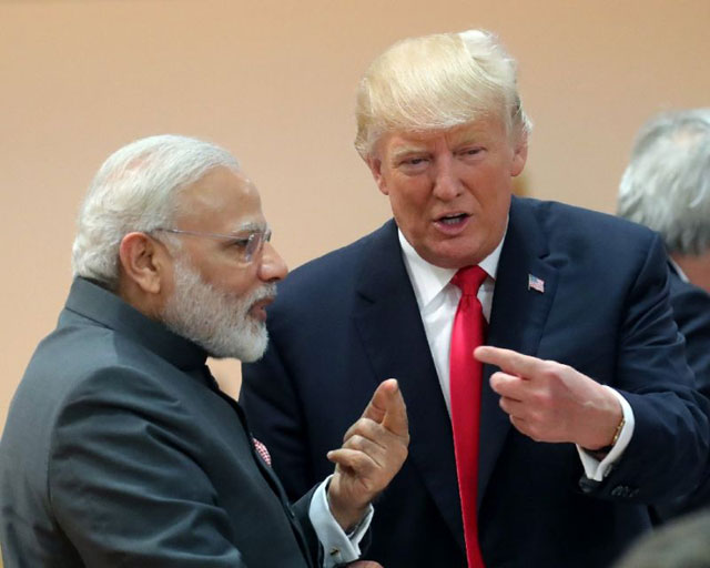 us president donald trump has built warm relations with indian prime minister narendra modi photo afp