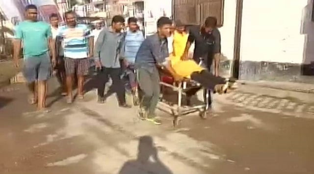 rajesh mishra s brother who was with him at the shop is also critically injured photo nni rajesh mishra s brother who was with him at the shop is also critically injured photo nni