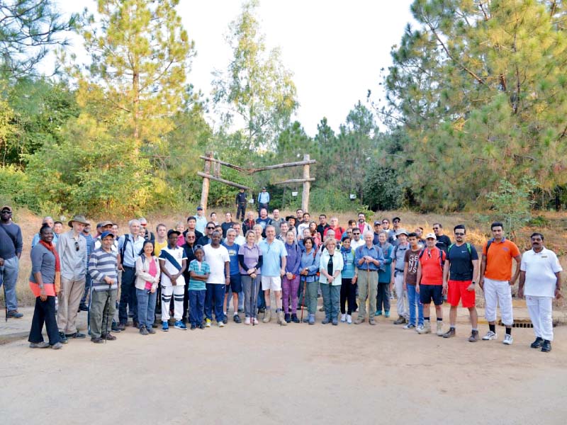 diplomats and guests of serena hotels adventure diplomacy initiative pose for a group photograph photo express