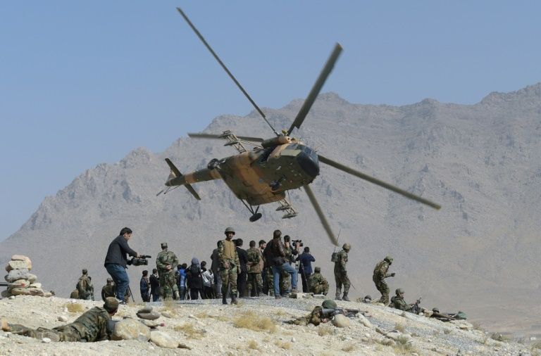 us and afghan forces   shown on a military exercise here   have stepped up their own offensives against insurgents in afghanistan photo afp