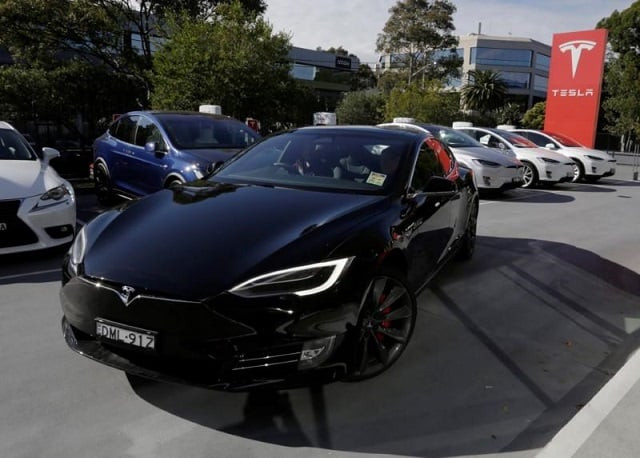 a tesla model s electric car is taken for a test drive at a tesla car dealership in sydney australia may 31 2017 photo reuters a tesla model s electric car is taken for a test drive at a tesla car dealership in sydney australia may 31 2017 photo reuters
