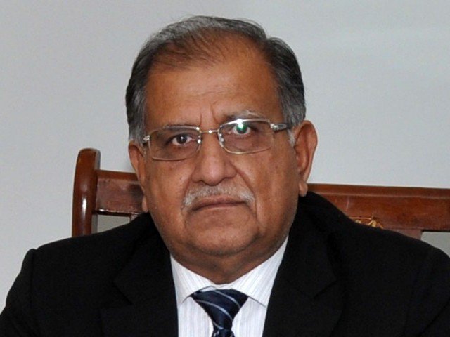 federal minister for inter provincial coordination mian riaz hussain pirzada photo express