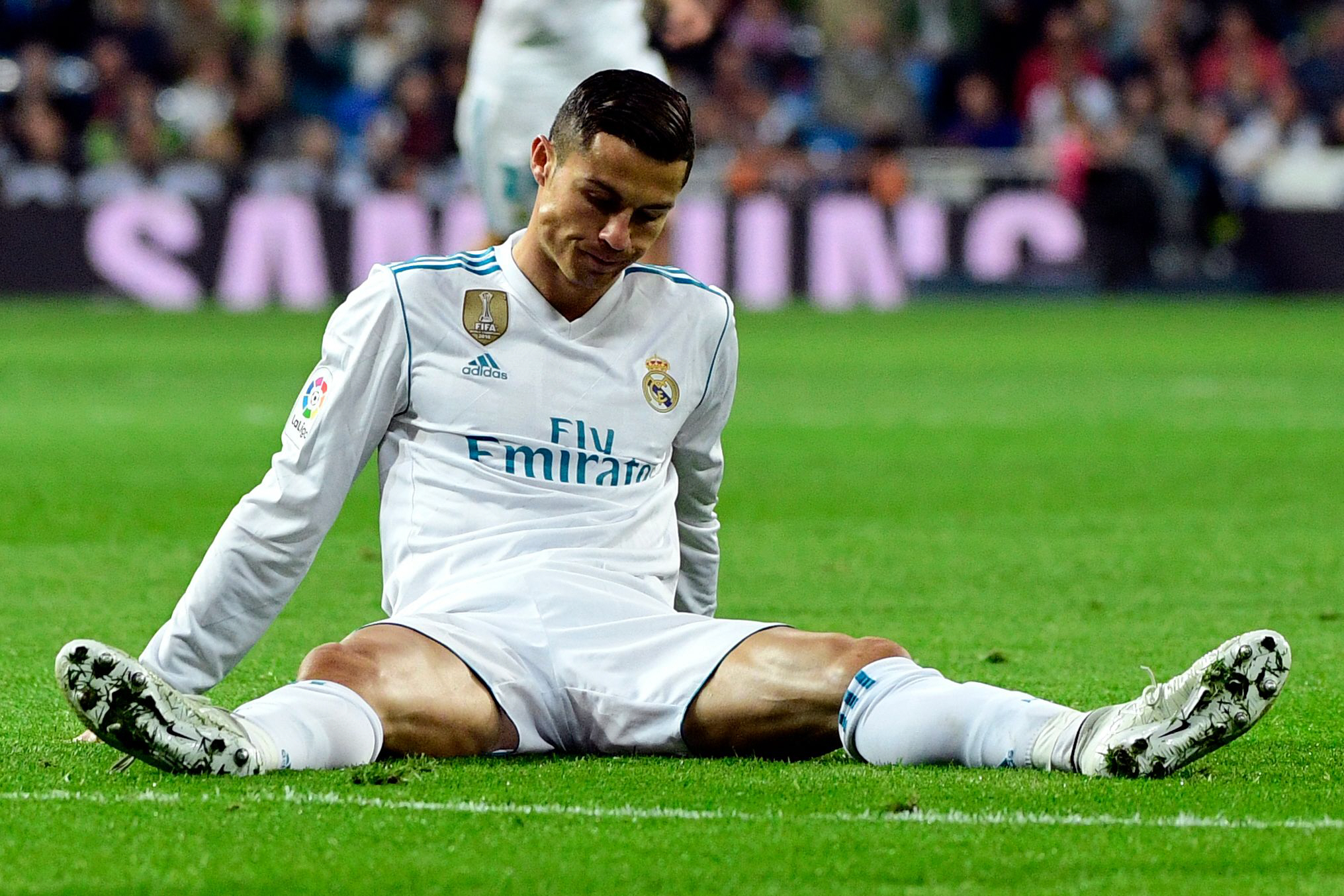 ronaldo has had his worst ever start to a la liga campaign and already trails rival messi by 10 goals in the pichichi race photo afp