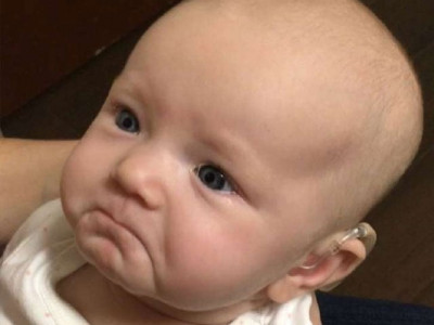 deaf baby hears mum for the first time and her reaction is absolutely priceless deaf baby hears mum for the first time and her reaction is absolutely priceless