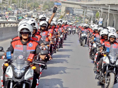 dolphin force holds flag march in rawalpindi