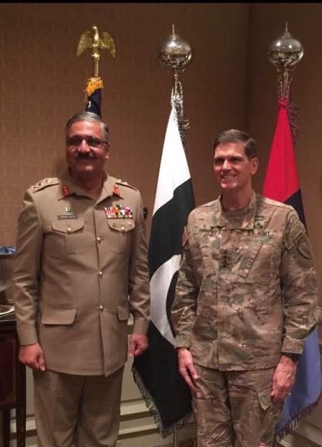 chairman joint chiefs of staff committee general zubair mahmood hayat with commander us central command gen joseph l votel photo ispr