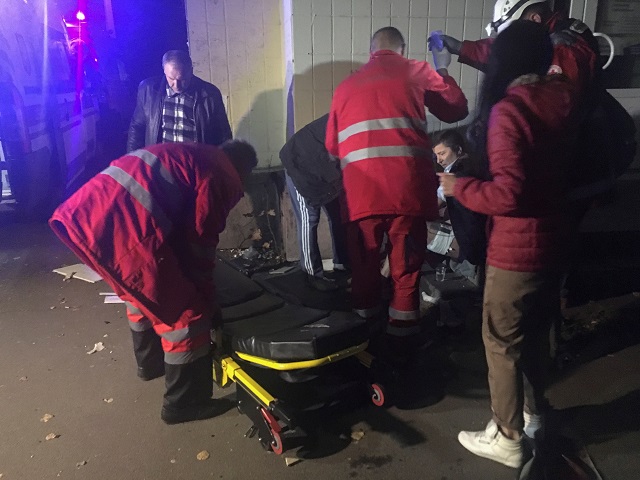 paramedics help injured man at the site of a car explosion in kiev ukraine october 25 2017 photo reuters