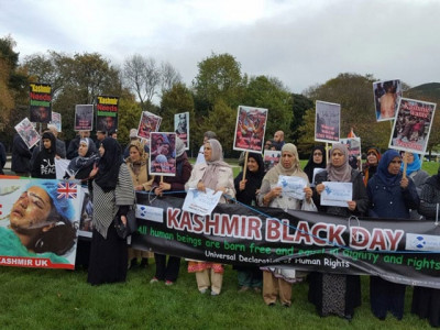 observing black day kashmiris in scotland rally against indian aggression in held kashmir observing black day kashmiris in scotland rally against indian aggression in held kashmir