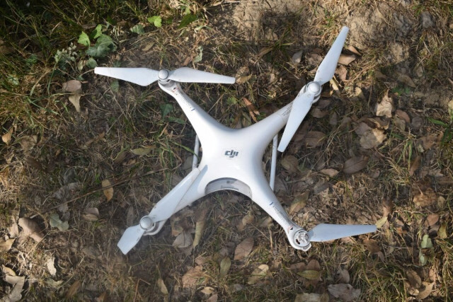 the indian quadcopter shot down by pakistan army shooters photo ispr the indian quadcopter shot down by pakistan army shooters photo ispr