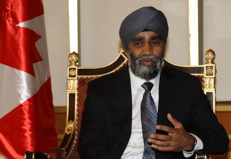 canadian defence minister harjit singh sajjan photo afp