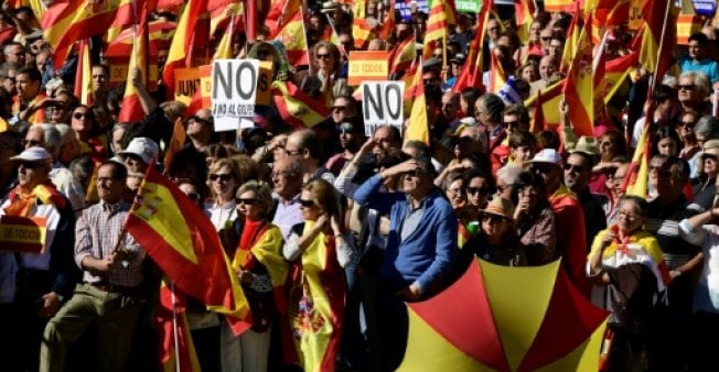 Thousands Rally In Madrid, Urge Jailing Of Deposed Catalan Leader