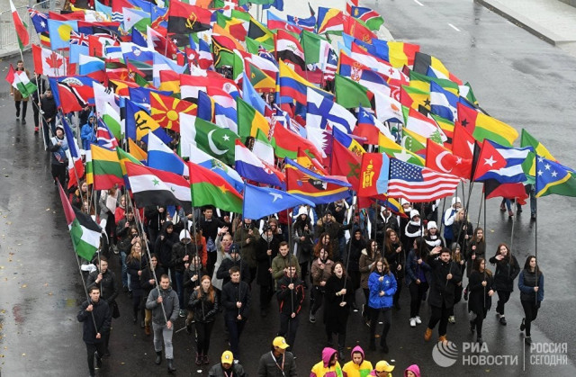 pakistan flag alongside others photo tass agency russia pakistan flag alongside others photo tass agency russia