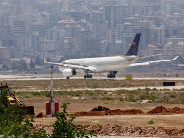 a saudia also known as saudi arabian airlines plane lands at rafik al hariri airport in beirut lebanon june 29 2017 photo reuters