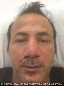 pakistani christian attacked by muslims in uk for displaying cross pakistani christian attacked by muslims in uk for displaying cross