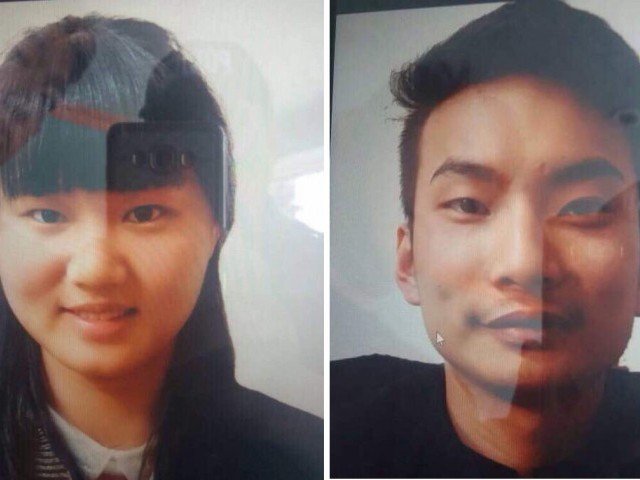 lee zing yang and meng li si were abducted from jinnah town of quetta on may 24 photo express
