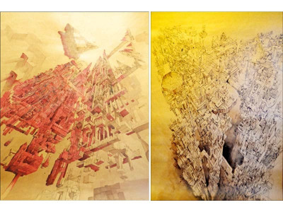 artists illustrate the outer space at the o art space gallery artists illustrate the outer space at the o art space gallery