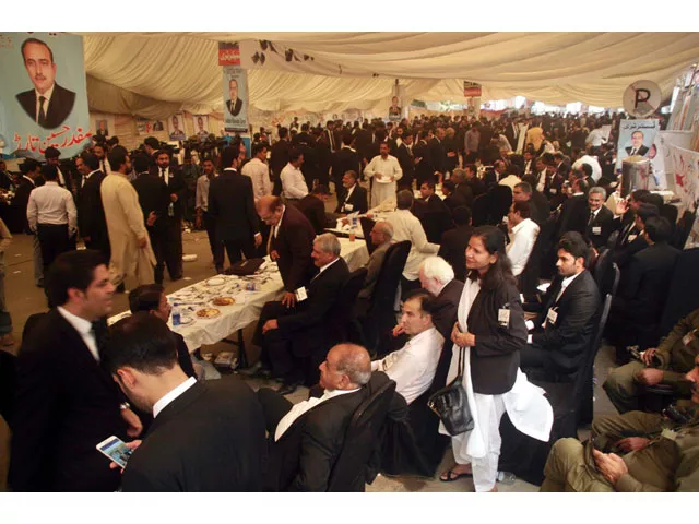 lawyers gather at supreme court lahore registry to cast their vote in the supreme court bar scba elections on october 31 2017 photo ppi lawyers gather at supreme court lahore registry to cast their vote in the supreme court bar scba elections on october 31 2017 photo ppi