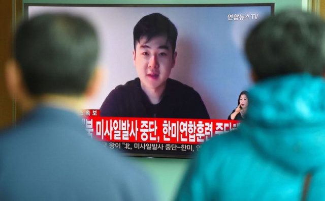south koreans watch a television news showing a video footage of a man who claims he is kim han sol a nephew of north korea 039 s leader kim jong un at a railway station in seoul photo afp south koreans watch a television news showing a video footage of a man who claims he is kim han sol a nephew of north korea 039 s leader kim jong un at a railway station in seoul photo afp