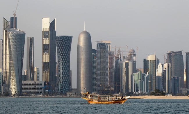 corniche beach of doha qatar photo ap