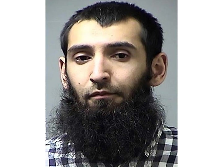 this handout photograph obtained courtesy of the st charles county dept of corrections in the midwestern us state of missouri shows sayfullah habibullahevic saipov the suspectecd driver who killed eight people in new york photo afp