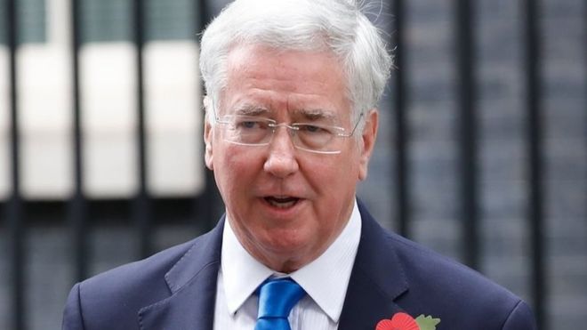 british defence secretary sir michael fallon