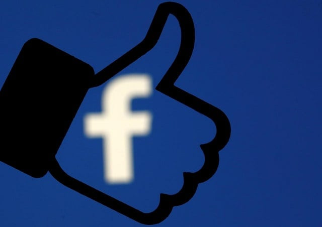 a 3d printed facebook like button is seen in front of the facebook logo in this illustration taken october 25 2017 photo reuters a 3d printed facebook like button is seen in front of the facebook logo in this illustration taken october 25 2017 photo reuters