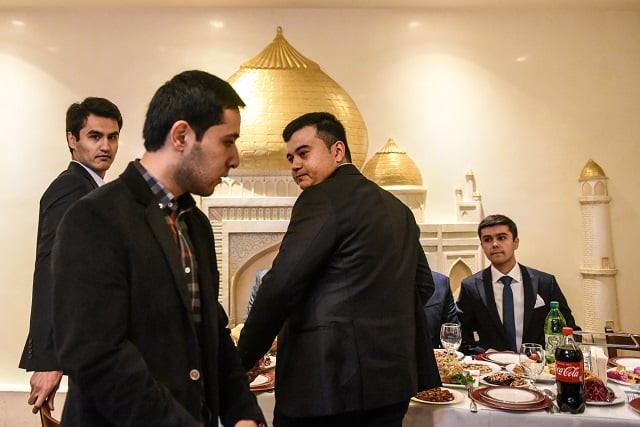 men sit down for a meal at an uzbek restaurant in the brooklyn borough of new york city u s november 1 2017 photo reuters men sit down for a meal at an uzbek restaurant in the brooklyn borough of new york city u s november 1 2017 photo reuters