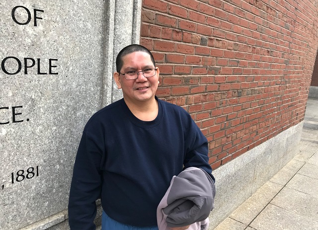 terry rombot an immigrant from indonesia living in new hampshire who was released from federal custody is pictured in boston massachusetts u s november 11 2017 following a hearing in federal court photo reuters