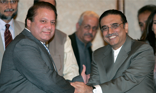 prime minister nawaz sharif and former president asif ali zardari photo afp prime minister nawaz sharif and former president asif ali zardari photo afp
