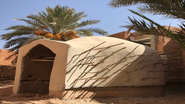 a picture taken inside the museum in the village of amtoudi near the city of tiznit shows a granary of a fortified village rehabilitated by a moroccan architect committed to traditions and the environment salima naji revives ancestral techniques and uses them to restore collective granaries rehabilitate fortified villages or build a museum to defend traditions and the environment photo afp