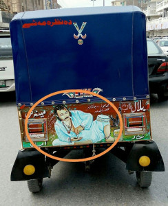 peshawar police start removing drugs guns and vulgarity from rickshaws peshawar police start removing drugs guns and vulgarity from rickshaws