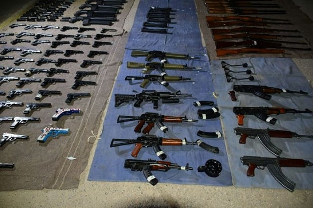 three persons have also been apprehended along with the vehicle where the arms and ammunition was in photo ispr three persons have also been apprehended along with the vehicle where the arms and ammunition was in photo ispr