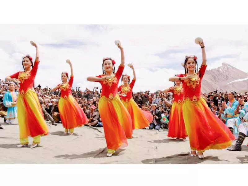 chinese dancers perform during a cultural festival in g b photo file chinese dancers perform during a cultural festival in g b photo file