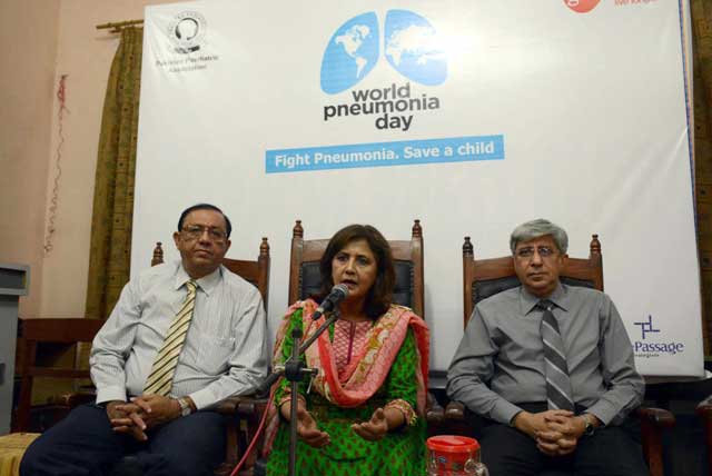 the office bearers of the pakistan pediatric association ppa briefing the media at the karachi press club on november 11 photo express mohammad azeem