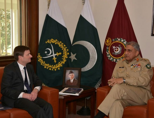 us ambassador david hale meeting with coas gen qamar javed bajwa at ghq in rawalpindi on thursday photo ispr us ambassador david hale meeting with coas gen qamar javed bajwa at ghq in rawalpindi on thursday photo ispr